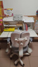 忆瞳儿童学习书桌椅套装多功能可升降中小学生桌椅子写字桌课桌 至臻3.0实木-1.0M书桌+追背椅灰 实拍图