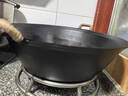 夏老大章丘生铁锅 双耳铸铁炒锅古法无涂层物理不易粘炒锅圆底炒菜锅40 实拍图