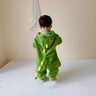 G.DUCKKIDS童装儿童睡衣秋冬季男女童家居服小恐龙双层加厚宝宝连体睡袋春秋 2371恐龙绿色【法兰绒】 100 尺码2~3岁【 90-100cm】cm 实拍图