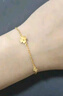 周六福小甜花黄金手链女足金999生日礼物A0710814 约2.41g 16+3cm 实拍图
