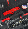 欧莱德汽修工具套装套筒扳手棘轮扳手全套套装摩托车修车工具箱 实拍图