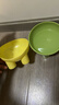 【京东快递】宠物猫碗马卡龙色象腿护颈碗高脚斜口饮水喂食狗碗 柠檬黄（单碗） 实拍图