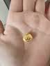 周大生黄金宝宝长命锁吊坠平安金锁挂坠送生日礼物 小版(不含链)1.9g 实拍图