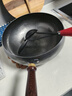 章丘铁锅正宗章丘大肚铁锅无涂层炒锅炒菜不粘锅手工熟铁锅燃气电磁炉专用 24厘米【燃气灶电磁炉通用】建议1-3人 24cm 已开锅｜纯手工｜无涂层【赠玻璃盖+铲】 实拍图