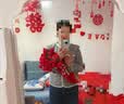 三彩熊玫瑰花束毯子百喜毯子新婚礼物结婚订婚高级小众送新人新娘闺蜜 实拍图