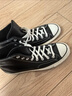 匡威（Converse）官方1970S男女高帮牛皮革休闲板鞋经典黑黑色A13863C A13863C 43 实拍图