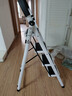 熊居 梯子家用折叠室内楼梯人字梯多功能加厚碳钢步梯爬梯便携 升级安全卡扣*白色四步梯 实拍图