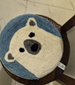 无印良品（MUJI）  使用了木棉的 动物坐垫 椅垫 座垫 北极熊4A 直径34cm 实拍图