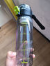 希乐塑料杯男女运动水杯tritan大容量学生随手杯便携泡茶杯墨黑550ml 实拍图