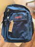 JANSPORT杰斯伯双肩包电脑包男背包书包女大学生包 47JK003 深蓝色 实拍图