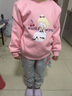 MARK FAIRWHALE马克华菲童装卫衣冬季男女童加绒加厚2025新款卡通休闲运动裤子 M小爱心K浅花灰 120 实拍图