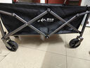 野徒者露营车户外推车野餐车儿童可躺露营装备折叠摆摊营地车小买菜车 【活动款】曜石黑-5寸万向轮 升级加粗全钢车架 实拍图