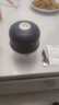 绞肉机小型打蒜器家用绞蒜切蒜器多功能辅食料理机电动蒜泥神器蒜蓉机自动切菜机压蒜器 蓝色-升级大电机 0.26L （塑料杯） 实拍图