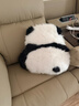 星昌旺 熊猫抱枕 仿狐狸毛腰靠垫可爱毛绒玩偶睡觉沙发靠枕飘窗椅 熊猫背影含芯 实拍图