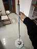 卫东通用拖把杆旋转加大卫东拖把杆新款自动脱水免手洗墩布单地拖布杆 【加长防爆杆】+不锈钢盘+1棉头 实拍图