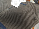 优衣库合作款男装女装圆领针织开衫长袖毛衣毛衫外套479731 38 深褐色 2XL /185/112C 实拍图