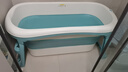 世纪宝贝（babyhood）泡澡桶 家用成人浴桶可折叠洗澡桶 儿童浴缸二胎游泳桶 322蓝 实拍图