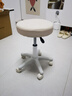 卓博凳子吧台椅升降椅美容凳滑轮凳转椅圆凳椅子BT33米白 实拍图