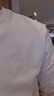 拇指白小T热力加厚加绒长袖T恤秋冬新款保暖百搭打底衫 男款白色 XL 实拍图