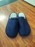 回力日系柔软情侣棉拖秋冬家居室内保暖棉鞋男款HL0006蓝色42-43码 实拍图