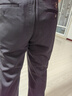 啄木鸟高档羊羔绒休闲裤加绒加厚男士商务西裤弹力直筒宽松中年爸爸裤子 S-黑色 厚款 33码【2尺6腰围】140-150斤 实拍图