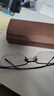 目匠纯钛近视眼镜男半框 防辐射眼镜框男女款超轻商务加宽大脸眼镜架 62307-经典黑 免费配镜（1.56非球面镜片） 实拍图