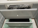 悍高（HIGOLD） 厨房橱柜拉篮碗架抽屉式碗篮加厚304不锈钢底板调味篮双层碗碟篮 750柜体2层-L3.0系列蜂窝纹套装 实拍图