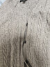 优衣库女装纽花圆领针织开衫/毛衣外套空调衫通勤秋冬新款481477 03 灰色 M 实拍图