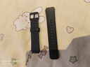 迈乐丰适用华为B7丨B6手环表带B5B3真皮时尚钢制金属商务氟橡胶防水运动替换腕带 B7/B6手环表带【真皮曜石黑】 实拍图