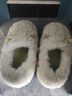 洁丽雅棉拖鞋女秋冬季2025新款室内家居防滑全包跟月子鞋毛绒棉鞋男外穿 草绿 40-41 【适合39-40码】 实拍图