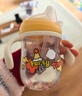 babycare儿童水杯婴儿学饮杯6个月以上宝宝水杯防摔水壶防呛 吸管杯洛克黄 实拍图