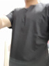战浩【2件】冰丝莫代尔棉短袖t恤男夏季青年薄纯白色打底衫圆领半袖体 黑色+黑色 XL 建议【135-150斤】 实拍图