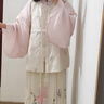 重回汉唐溶溶月竖领对襟袄马面裙套装原创明制汉服女款秋冬款 浅粉色竖领对襟袄/预售 付款45天 S 实拍图