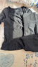 草本初色2025新品轻暖内衣女士秋衣秋裤秋冬内搭肌底美肤衣 黑灰 加大码 实拍图