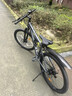 兰令MT300山地自行车成年人变速油碟刹减震前叉越野骑行代步赛车 消光灰【铝合金+油刹+可锁前叉】 26英寸【160-175cm】 27速-标准版 实拍图