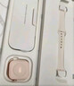 Apple/苹果 Watch Series 10 智能手表GPS款46毫米玫瑰金色铝金属表壳淡桃粉色运动型表带M/L MX2A3CH/B 实拍图