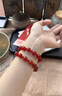 雅薇妮天然玛瑙手链女男水晶本命年手串情侣生日礼物 红玛瑙手串8mm 实拍图