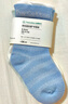 全棉时代儿童袜子婴儿棉袜宝宝新生儿男女童中长筒袜 蓝白蓝 9.5cm 实拍图