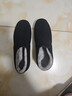 强人加绒保暖冬季男棉鞋条绒款防寒平底休闲男鞋 经典棉布鞋 黑色 43 实拍图