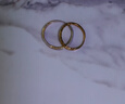 老凤祥足银冰川戒指男女款素圈情侣对戒指环手饰品情人节生日礼物送女友 当/次日达-冰川戒指【情侣款】 实拍图