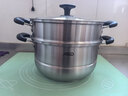 爱仕达（ASD）蒸锅双层不锈钢蒸锅 家用炖蒸煮一体汤锅26CM大容量蒸笼QVL1526WG 实拍图