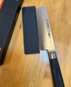 京东京造 9系菜刀 刀具家用片肉三文鱼刀【9铬钢材】彩木柄切片刀 实拍图