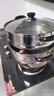 苏泊尔（SUPOR）304不锈钢蒸锅双层加厚复底汤锅带蒸笼燃气电磁炉通用 【双层加厚】旗舰款 28cm 实拍图