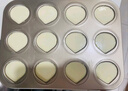 展艺12连黄油年糕模具不粘加厚家用玛德琳栗子蛋糕饼干烘焙烤盘烤箱 实拍图