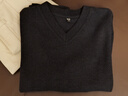 优衣库女装柔软针织摇粒绒V领套头衫/长袖479756 69 藏青色 M 实拍图