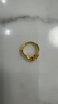 周大福大版守护真心黄金戒指(工费180)约3.55g EOF1600 实拍图