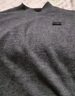 恒源祥100%羊毛衫男士针织衫纯色半高领毛衣15001006 中灰 170/88A  实拍图