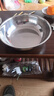 【不锈钢】和面盆厨房烘焙家用火锅盆洗菜打蛋汤锅盆醒面盆料理盆 32cm【热卖款】不锈钢 和面盆 实拍图