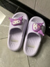 猪爸爸儿童拖鞋女童夏季2025新款室内防滑6-12岁三丽鸥宝宝亲子拖鞋紫36 实拍图