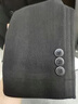 皮尔卡丹（pierre cardin）2025秋冬季西服双面呢休闲男士小西装毛呢外套呢子短款大衣 黑色M882 L 【110-130斤】 实拍图